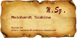 Meinhardt Szabina névjegykártya